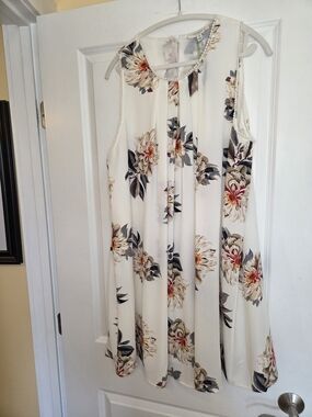 Umgee Floral Summery Sleeveless Flowing Dress Sz 1XL NWT